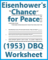 Eisenhower's Chance for Peace (1953) DBQ Worksheet