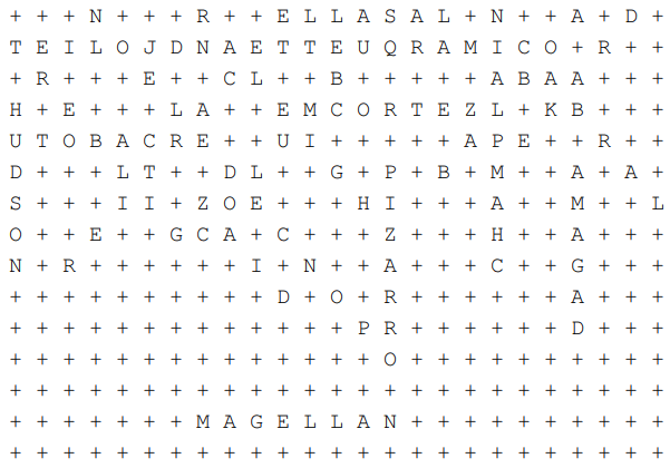 Leading Figures of the Age of Exploration Word Search Puzzle Answer Key