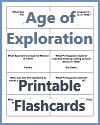 Age of Exploration Printable Flashcards