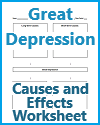 Great Depression Causes and Effects Worksheet