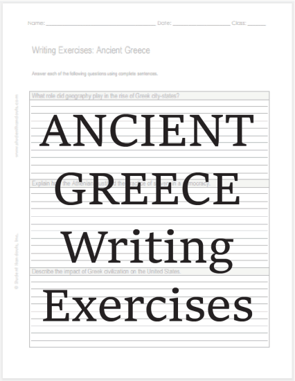 Ancient Greece Essay Questions - Free to print (PDF file).