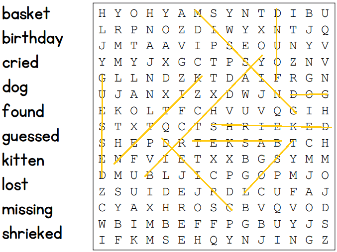 The Lost Kitten Workbook Answer Key