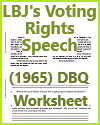 LBJ's Voting Rights Speech (1965) DBQ Worksheet