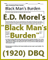 E.D. Morel's "Black Man's Burden" (1920) DBQ Worksheet