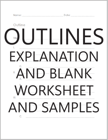Printable Blank Outline - Free to print (PDF file).