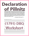 Declaration of Pillnitz (1791) DBQ Worksheet
