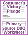 Consumer's Victory Pledge Worksheet (World War II)