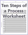 Ten Steps of a Process Blank Worksheet