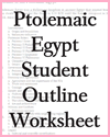 Ptolemaic Egypt Printable Student Outline