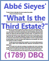 Abbé Sieyes' "What Is the Third Estate?" (1789) DBQ Worksheet