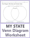 My State Venn Diagram Worksheet