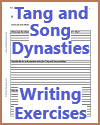 Tang and Song Dynasties Writing Exercises Sheet #1