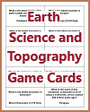 Earth Science and Topography Game Cards