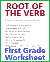Let's Get to the Root of the Verb Worksheet #3