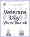 Veterans Day Word Search Puzzle