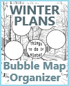 Winter Plans Graphic Organizer Coloring Sheet