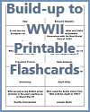Build-up to WWII Printable Flashcards