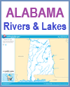 Alabama Rivers and Lakes Map Courtesy of the U.S. National Atlas