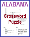 Alabama Crossword Puzzle