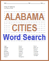 Alabama Cities Word Search Puzzle