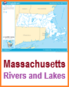 Massachusetts Rivers and Lakes Map PDF Courtesy of the United States National Atlas
