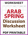 Arab Spring Discussion Worksheet