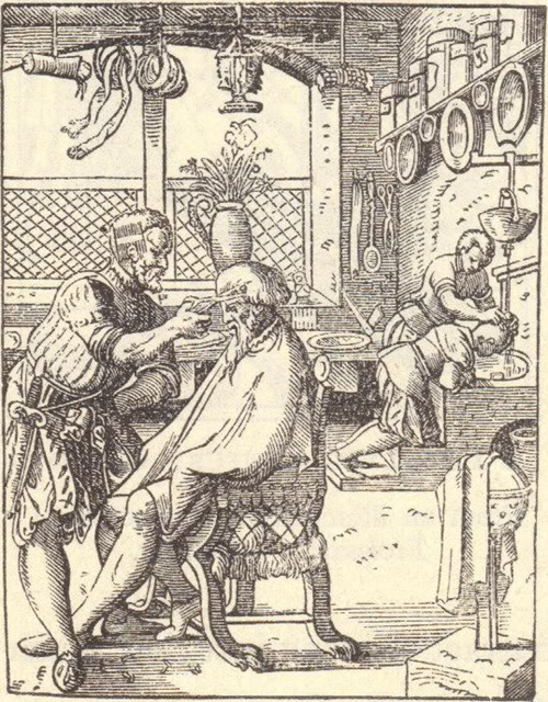 Barber of the Middle Ages