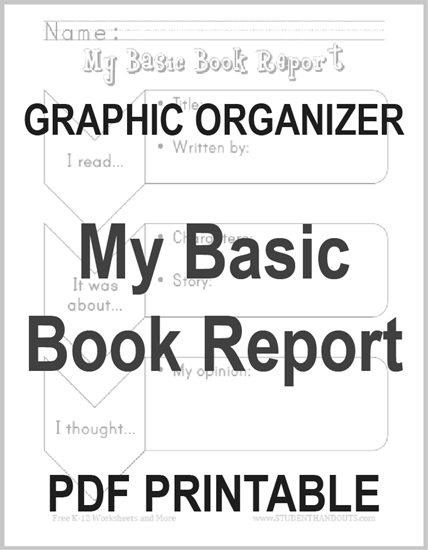 My Basic Book Report: Primary Worksheet - Free to print (PDF file).