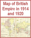 Map of British Empire in 1914 and 1920