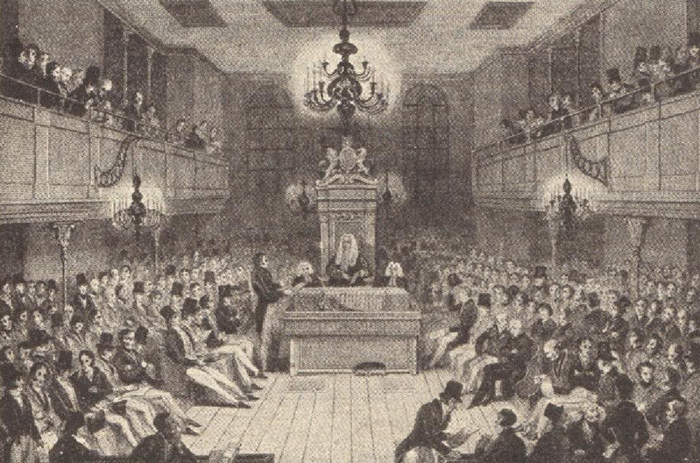 Interior of the House of Commons at Westminster Palace