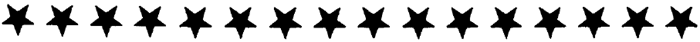 Stars Horizontal Border