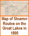 1895 Steamer Routes on the Great Lakes