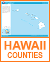 Map of Hawaii Counties