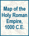 Map of the Holy Roman Empire, 1000 CE