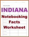 Printable Sourced State Fact Sheet for Indiana