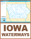 Map of the Rivers and Lakes of Iowa
