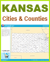 Map of Kansas Cities and Counties