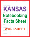Kansas Notebooking Facts Worksheet