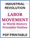 Labor Movement in World History Outline/Timeline
