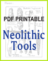 Neolithic Tools Coloring Page