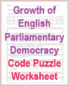 Growth of English Parliamentary Democracy Code Puzzle