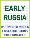Early Russian History Writing Exercises