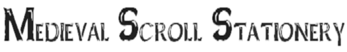 Medieval Scroll Stationery - Free to print (PDF file).