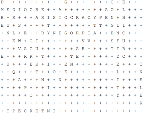 Vocabulary List 10.6 Word Search Puzzle Answer Key