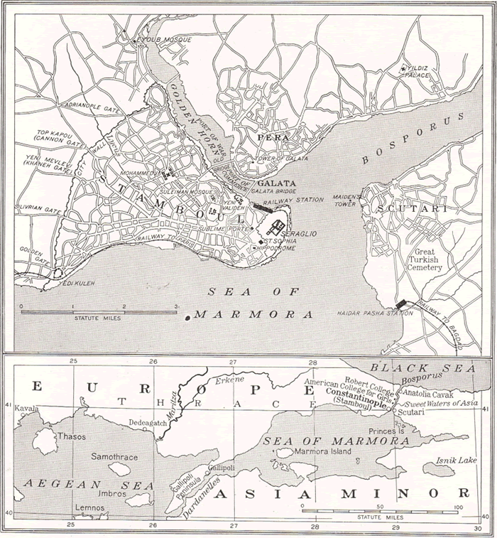 Sketch Map of Constantinople