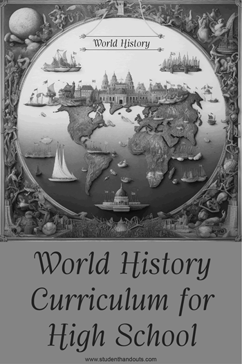 Our free world history curriculum strives to bring junior and senior high school students face-to-face with the events, people, and places of our past. We offer printables, outlines, PowerPoint presentations, maps, historical documents, worksheets, interactive learning games, printable puzzles, and so much more.