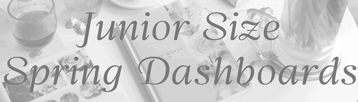Spring Season Junior-sized Journal Planner Dashboards - Free to print.