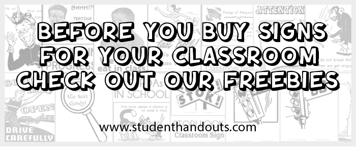 Free Printable Wall Decor and Signs for the Classroom