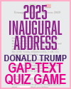 Donald Trump's 2025 Inaugural Address Gap Text