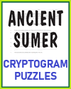 Ancient Sumer Cryptogram Puzzle Worksheets